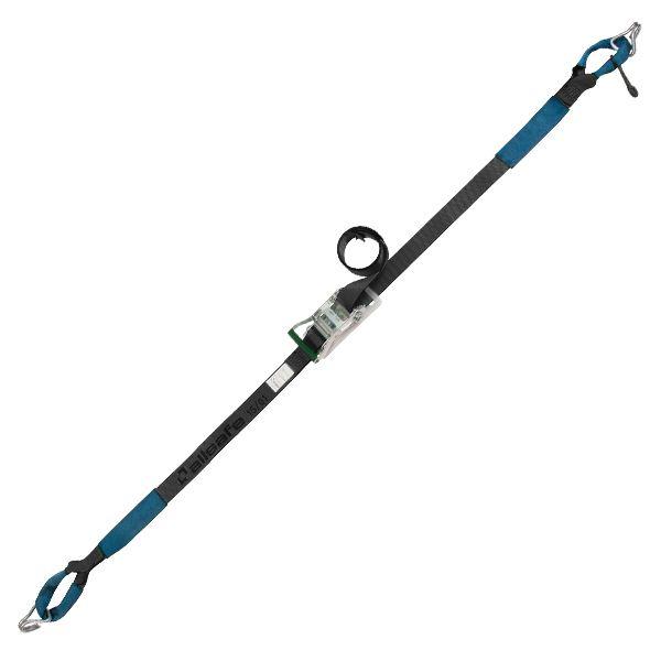 【個数：1個】ａｌｌｓａｆｅ 45077 直送 代引不可 ラチェット式しぼり＆ナローフック仕様 固定1m×調節5m 黒 R5IN15_1