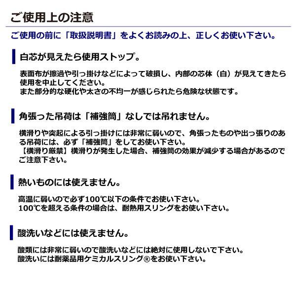 シライ HN-W016X5.0BK 直送 代引不可 シライマルチスリング HN エンドレス形 ブラックタイプ 1．6ton 幅41mm 長さ5m HNW016X5.0BK_3