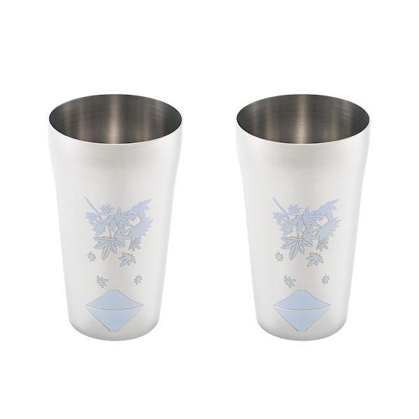 よこやま EJK-900 燕熟の技 感温ステンレスタンブラー420ml 2P 紅葉に富士 EJK900の通販は 7,167円