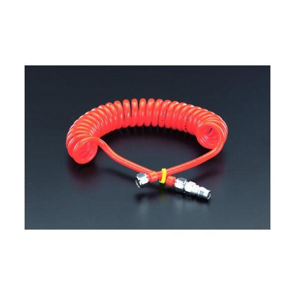 【個人宅配送不可】直送 代引不可 エスコ EA125BL-10  5/8mmx10mプラグ付ウレタンエアーホース EA125BL10【キャンセル不可】