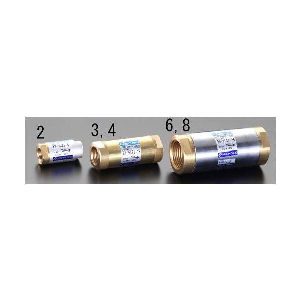 【個人宅配送不可】直送 代引不可 エスコ EA153EE-2  1/4RCラインチェックバルブ EA153EE2【キャンセル不可】