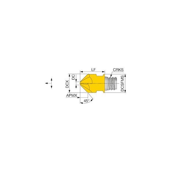 タンガロイ VCA200L07.5A45-06S12:AH725 【2個入】 直送 代引不可 VCA−04，06 VCA200L07.5A4506S12:AH725_1