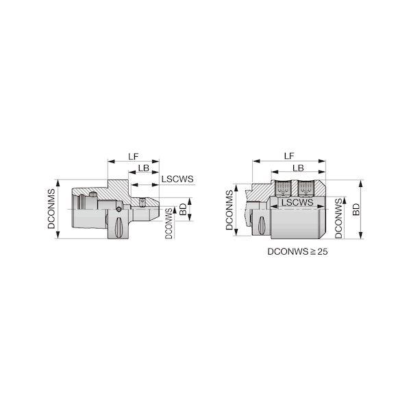 【個数：1個】タンガロイ C6EM16X65 直送 代引不可 C−EM endmill holder_1