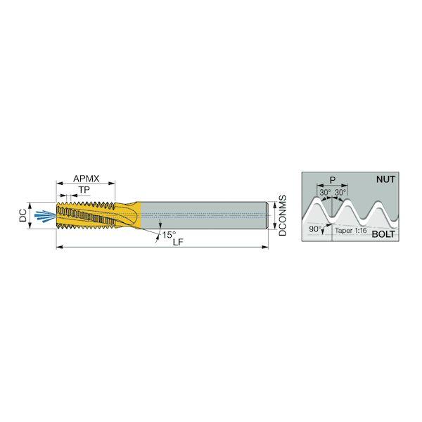 【個数：1個】タンガロイ MTECB1010D1618NPT:AH725 直送 代引不可 MTECB−NPT_1