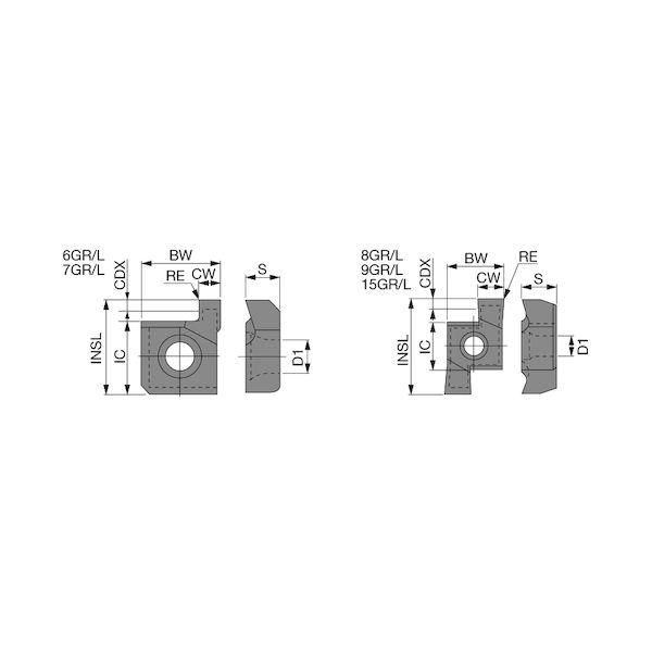 【個数：10個】タンガロイ 8GR250:NS9530 【10個入】 直送 代引不可 ＿GR／L