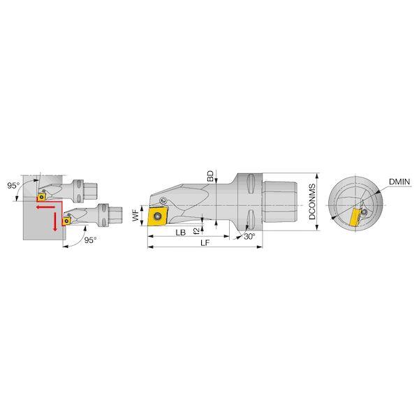 【個数：1個】タンガロイ C4PCLNR27120-0904 直送 代引不可 C−PCLNR／L−IN C4PCLNR271200904_1