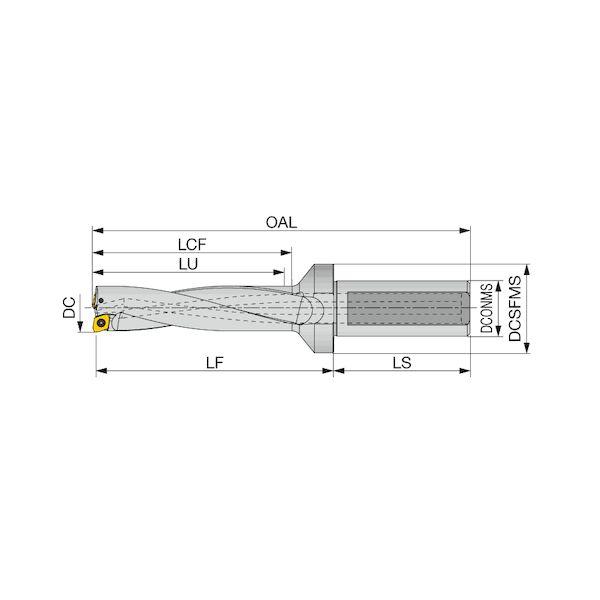 【個数：1個】タンガロイ TDX140F20-4 直送 代引不可 TDX−F L／D＝4 TDX140F204_1