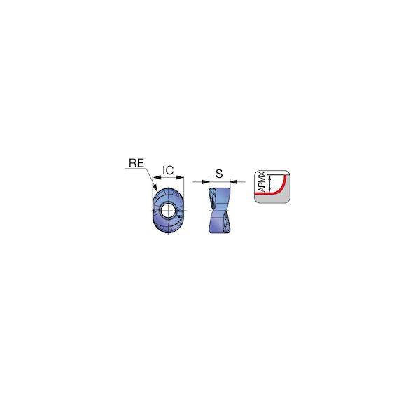 タンガロイ LNMX0405R4-MJ:AH8015 【10個入】 直送 代引不可 LNMX−MJ LNMX0405R4MJ:AH8015_1