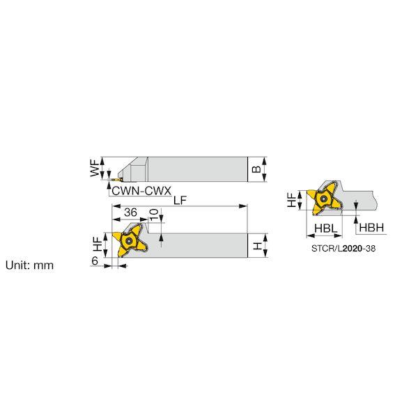 【個数：1個】タンガロイ STCR2020-38 直送 代引不可 STCR／L−38 STCR202038_1