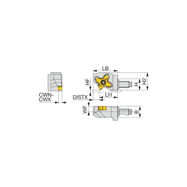 【個数：1個】タンガロイ QC12-STCR18-Y 直送 代引不可 QC12−STCR−Y QC12STCR18Y