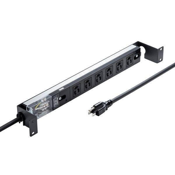 サンワサプライ TAP-SVSL156-1U サーバーラック用コンセントバー1U TAPSVSL1561U