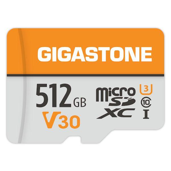 Gigastone GJMXR-OG512GV30 マイクロSDカード512GB SDXC microSDカード V30 UHS−I U3 クラス10 Ultra HD 4K 超高速95MB／s ビデオ録画 一眼レフカメラ スマホの通販は