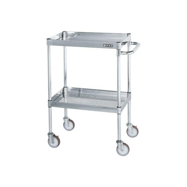 【個人宅配送不可】サカエ SAKAE CSP3-7582PSE 直送 代引不可 ステンレスCSパールワゴン SUS304／サイレントエラストマー車／パンチング仕様 CSP37582PSE