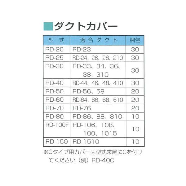 【個数：30個】サンデン RD-25C 【30個入】 直送 代引不可 配線ダクト ダクトカバー RDシリーズ RD25C