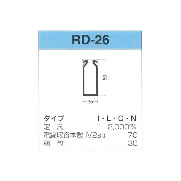 【個数：30個】サンデン RD-26-C 【30個入】 直送 代引不可 配線ダクト RDシリーズ RD26C