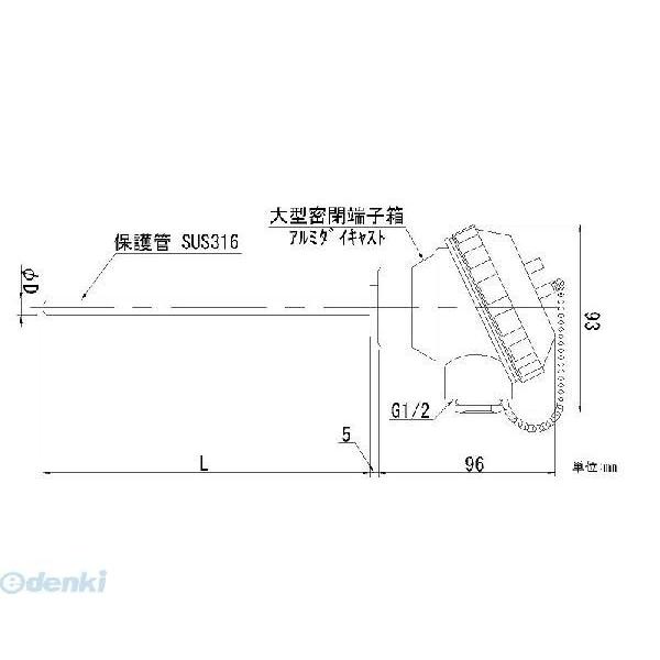 【個数：1個】日本電測 ［TN3-10-30］ 端子箱形熱電対 TN31030