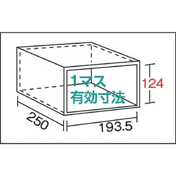 【個人宅配送不可】トラスコ TRUSCO KB-4063 直送 代引不可 スチール製区分棚 ＫＢ型 コボレ止め付 Ｗ８７５×Ｄ２５０×Ｈ９２４ ４列６段_2