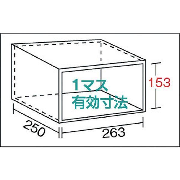 【個人宅配送不可】トラスコ TRUSCO KB-3100 直送 代引不可 スチール製区分棚 ＫＢ型 コボレ止め付 Ｗ８７５×Ｄ２５０×Ｈ１８００ ３列１０段_2