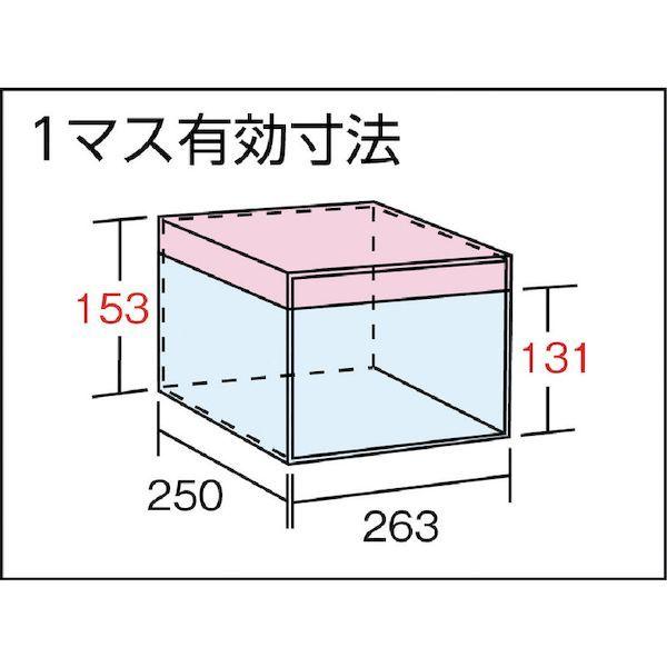 【個人宅配送不可】トラスコ TRUSCO KB-3100 直送 代引不可 スチール製区分棚 ＫＢ型 コボレ止め付 Ｗ８７５×Ｄ２５０×Ｈ１８００ ３列１０段_3