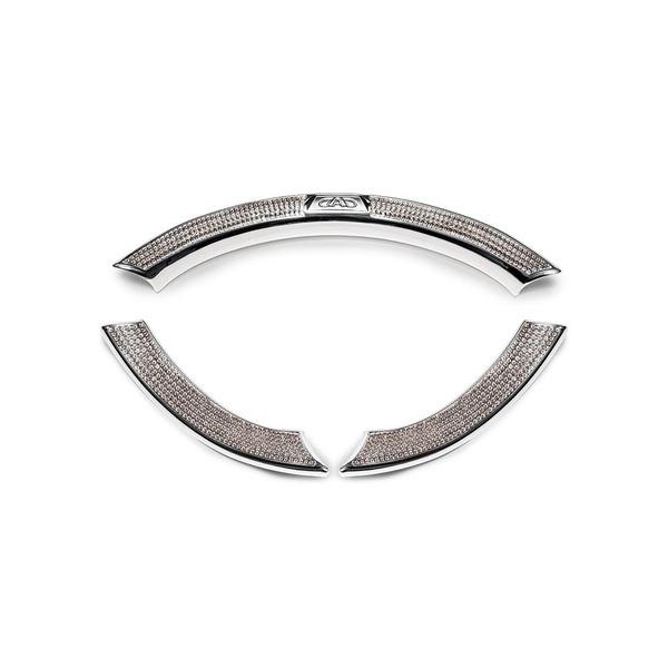 【受注生産品 納期-約2週間】ギャルソン DAD SB224-01-02 クリスタル ステアリングガーニッシュ 3個セット / オーロラ SB2240102