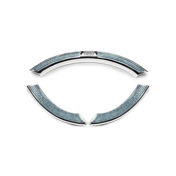 【受注生産品 納期-約2週間】ギャルソン DAD SB224-01-06 クリスタル ステアリングガーニッシュ 3個セット / アクアマリン SB2240106