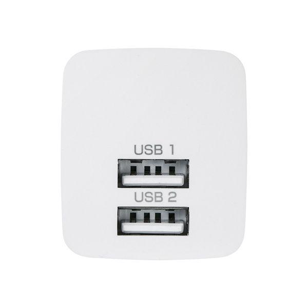 【個数：1個】ACA-IP44WX5 直送 代引不可 5個セット サンワサプライ USB充電器 2ポート・合計2．4A・ホワイト ACAIP44WX5_3