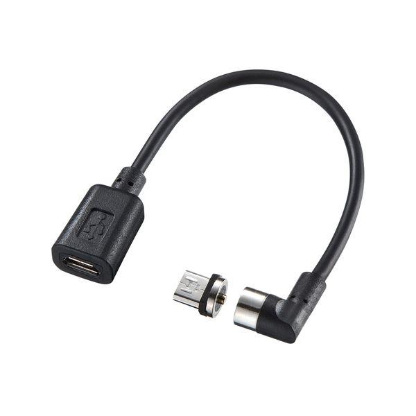AD-MMG01X5 直送 代引不可 5個セット サンワサプライ Magnet脱着式microUSB変換アダプタケーブル ADMMG01X5