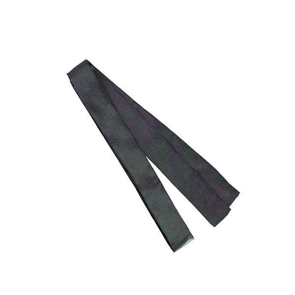 【個数：1個】ATC1153X10 直送 代引不可 10個セット ARTEC サテンロングハッピ 黒 L ハチマキ付_1