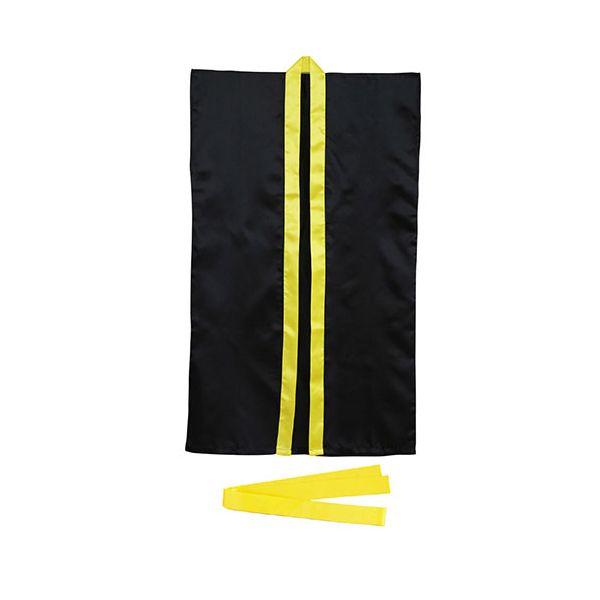 〔10個セット〕 ARTEC サテンロングハッピ 黄 L(ハチマキ付) ATC1149X10 10個セット ARTEC サテンロングハッピ黒(黄襟)S(ハチマキ付