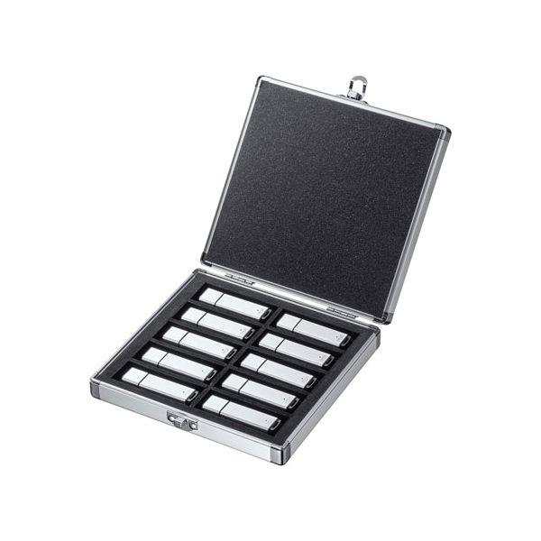 【個数：1個】FC-UFD1NX5 直送 代引不可 5個セット サンワサプライ USBフラッシュメモリケース 10本収納 FCUFD1NX5