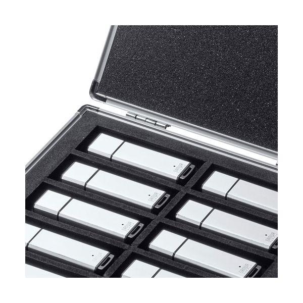 【個数：1個】FC-UFD1NX5 直送 代引不可 5個セット サンワサプライ USBフラッシュメモリケース 10本収納 FCUFD1NX5