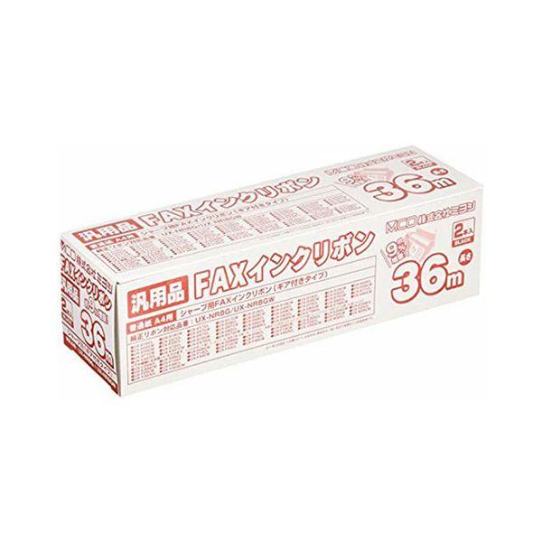 FXS36SH-2X5 直送 代引不可 10本セット 2本×5セット ミヨシ シャープ汎用FAXインクリボン 36m FXS36SH2X5