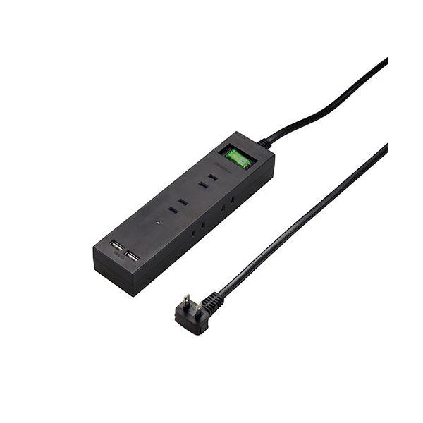 【個数：1個】H6BK8122UBKX8 直送 代引不可 8個セット YAZAWA 3方向から挿せる6個口USBタップ ブラック