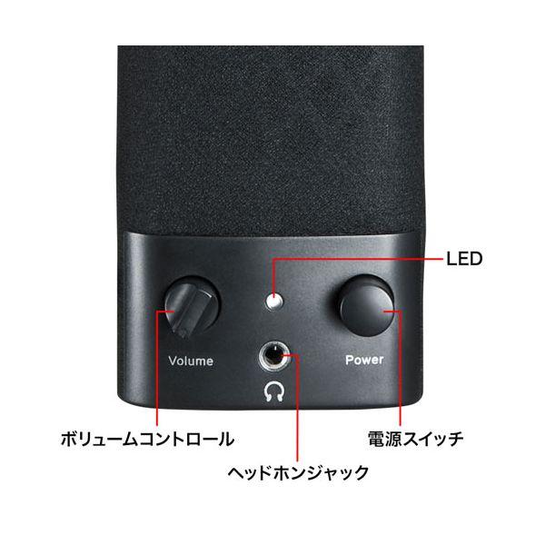 【個数：1個】MM-SPL2N3X5 直送 代引不可 5個セット サンワサプライ マルチメディアスピーカー MMSPL2N3X5_4