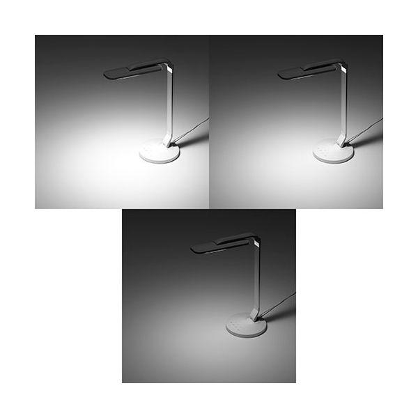 【個数：1個】SDL10C01WHX3 直送 代引不可 3個セット YAZAWA 調光調色USB出力機能付きLEDデスクスタンド_3
