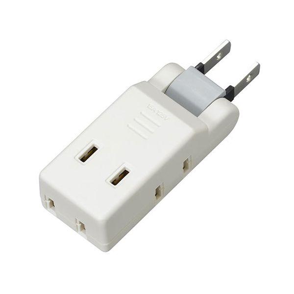 【個数：1個】Y02CM400WHX20 直送 代引不可 20個セット YAZAWA 極小コーナータップ 4個口 ホワイト