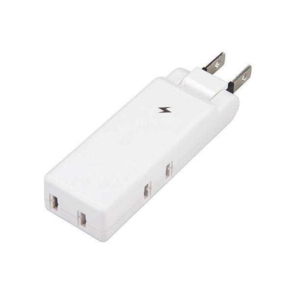 【個数：1個】Y02CMK300WHX20 直送 代引不可 20個セット YAZAWA 雷ガード付極小コーナータップ 3個口 ホワイト