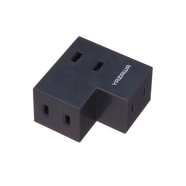 〔5個セット〕 YAZAWA 雷ガード付延長コード・タップ4個口 Y02KS401WHX5〔代引不可〕