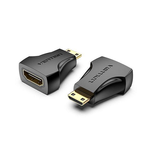 AI-2267X20 直送 代引不可 20個セット VENTION 4K対応 Mini HDMI Male to HDMI Female アダプター AI2267X20