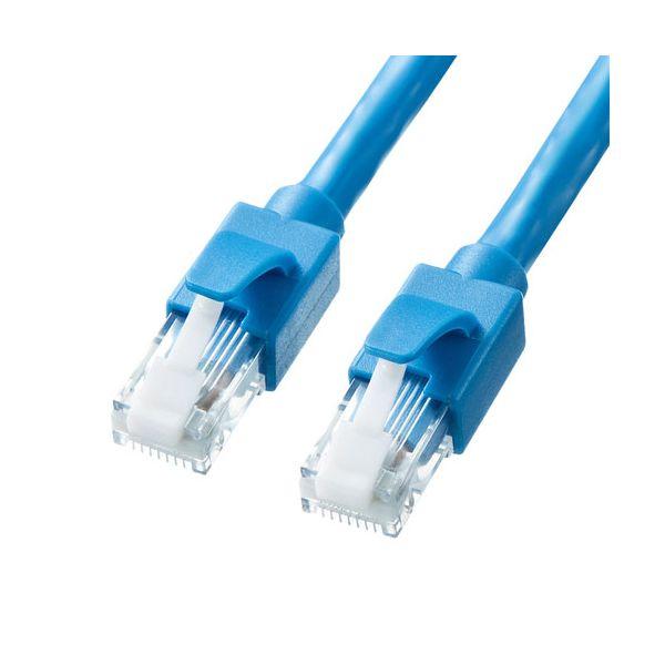 【個数：1個】KB-T6ATS-03BLX5 直送 代引不可 5個セット サンワサプライ カテゴリ6ALANケーブル KBT6ATS03BLX5