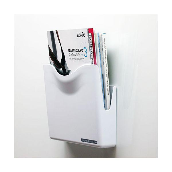 【個数：1個】MP-447-WX5 直送 代引不可 5個セット ソニック SONiC マグネットポケット A4 白 MP447WX5_2