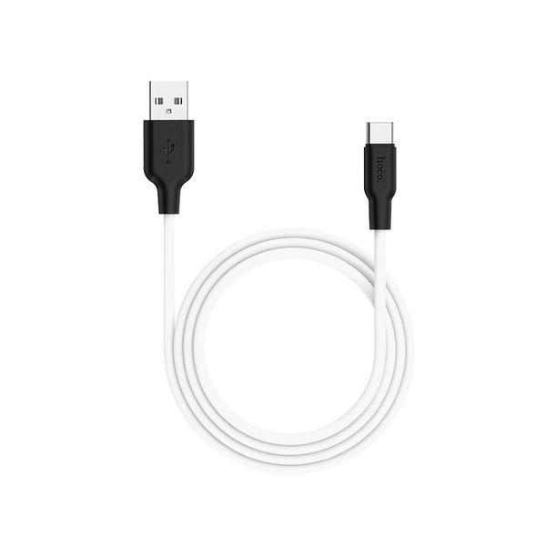 X21P-TC10-WHX5 直送 代引不可 5個セット 日本トラストテクノロジー HOCO X21Plus シリコン充電ケーブル Type−C 1．0m ホワイト X21PTC10WHX5