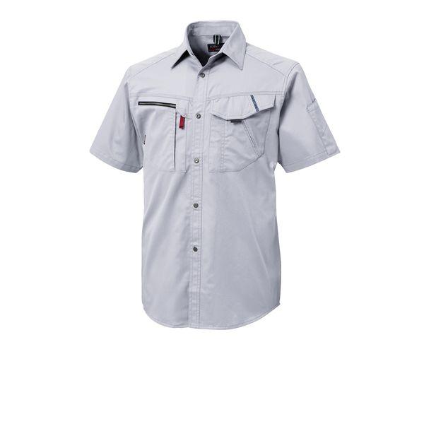 三愛 SAN-AI 4580507642911 JA233 SSシーズン半袖シャツ シルバーライト M