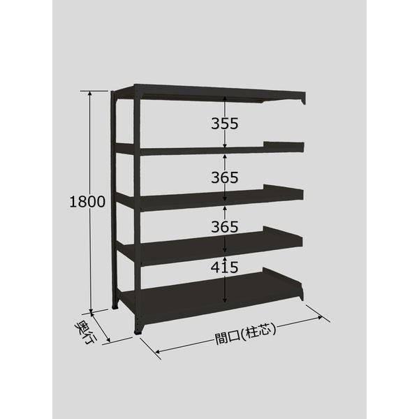 【個人宅配送不可】サカエ SAKAE RLK-1525R 直送 代引不可 ラークラック ブラック／150kg／高さ1800／連結 RLK1525R