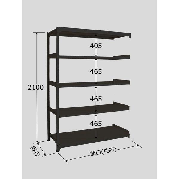 【個人宅配送不可】サカエ SAKAE RLK-2325R 直送 代引不可 ラークラック ブラック／150kg／高さ2100／連結 RLK2325R