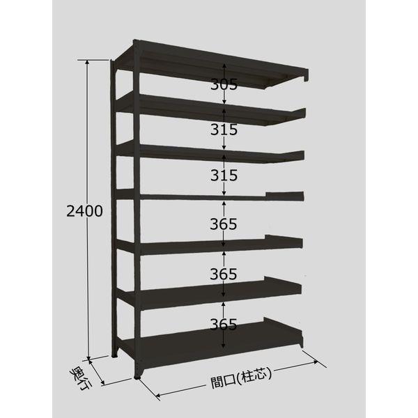 【個人宅配送不可】サカエ SAKAE RLK-3317R 直送 代引不可 ラークラック ブラック／150kg／高さ2400／連結 RLK3317R