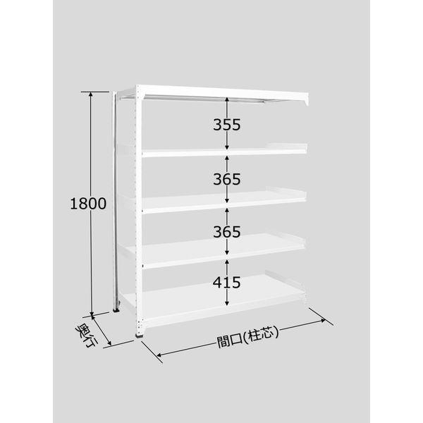【個人宅配送不可】サカエ SAKAE RLS-1525R 直送 代引不可 ラークラック ホワイト／150kg／高さ1800／連結 RLS1525R 33,948円