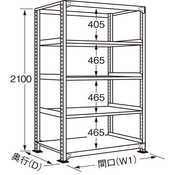 【個人宅配送不可】サカエ SAKAE RLS-2325 直送 代引不可 ラークラック ホワイト／150kg／高さ2100／単体 RLS2325_1