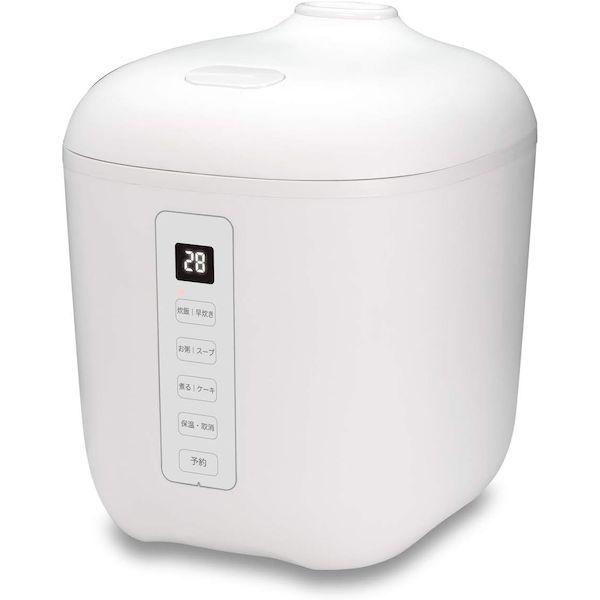 ROOMMATE 4580050186948 2合コンパクト炊飯器 GOHANDAKI ホワイト RM-102TE-WH
