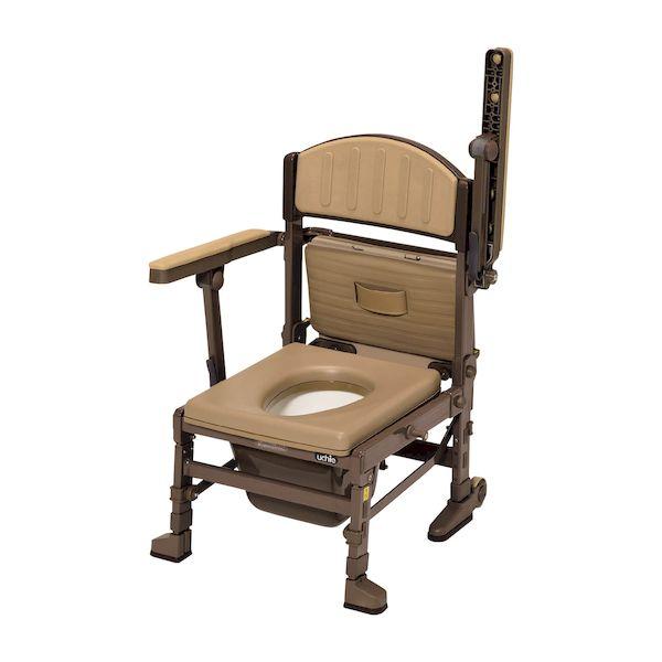 【個数：1個】4519283005429 直送 代引不可 ウチヱ 折りたたみポータブルトイレたため〜る 8080 ヒジハネアゲ